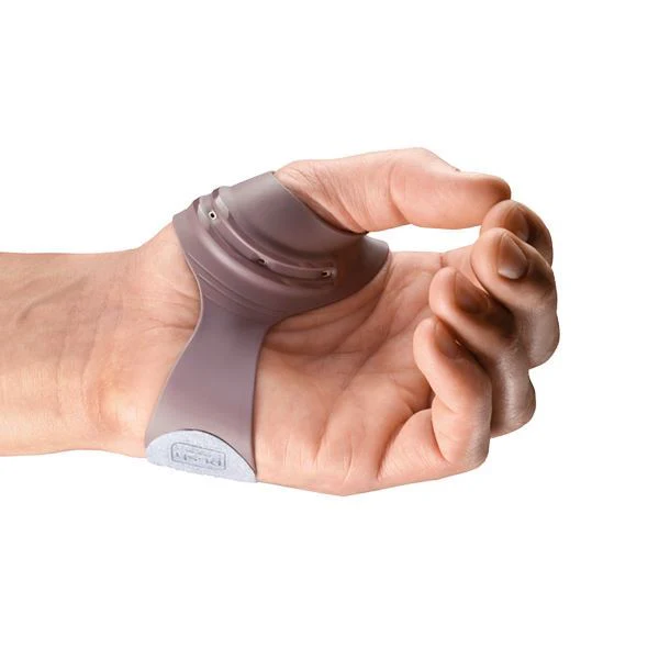A BraceAble stock image of a hand using a thumb brace.