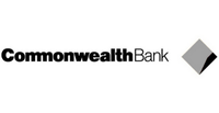 A black and white logo image of Commonwealth Bank.
