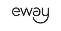 A black and white logo image of eway.