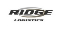 A black and white logo image of Ridge Logistics.