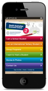 International Education Services mobile website